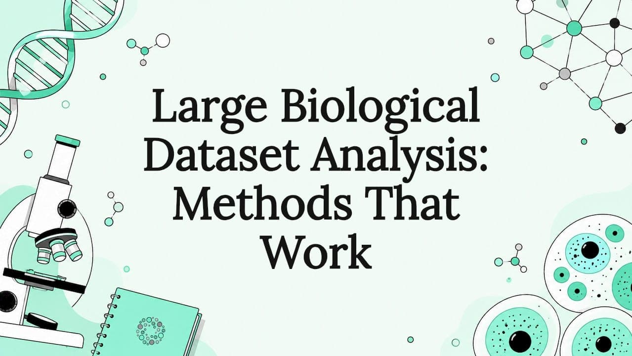 Large Biological Dataset Analysis: Methods That Work
