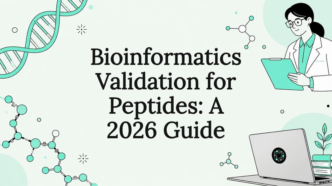 Bioinformatics Validation for Peptides: A 2026 Guide
