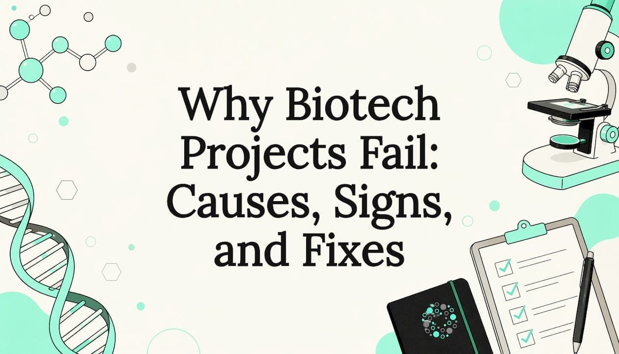 Why Biotech Projects Fail: Causes, Signs, and Fixes
