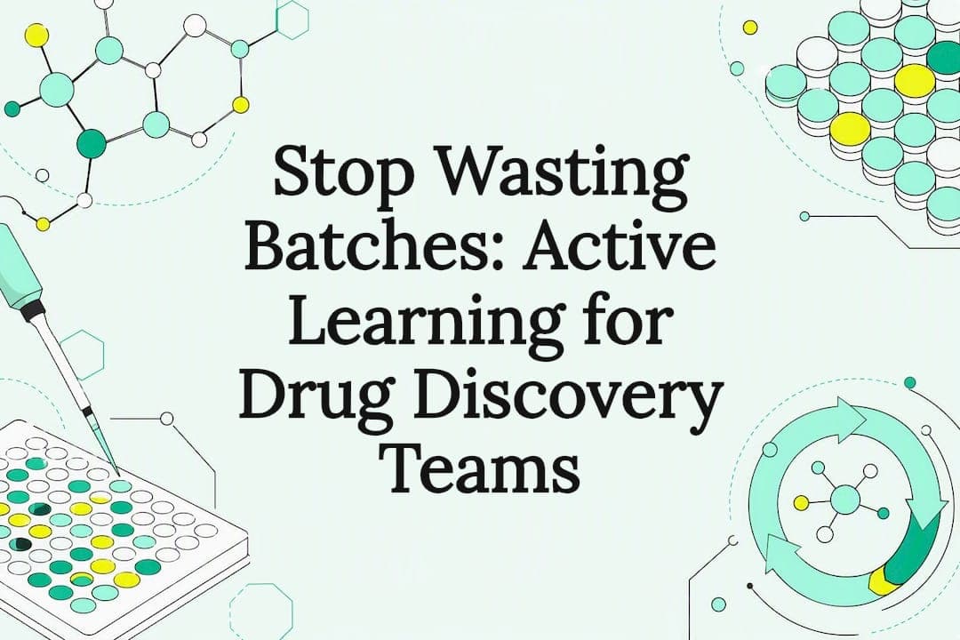Stop Wasting Batches: Active Learning for Drug Discovery Teams