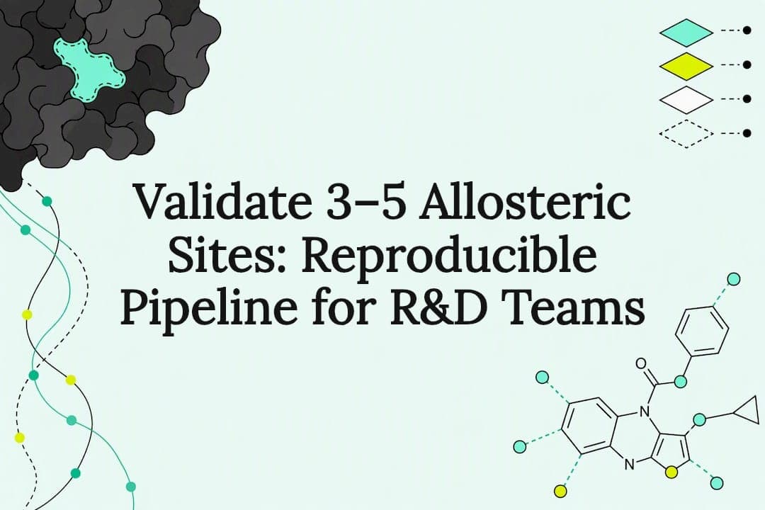 Validate 3–5 Allosteric Sites: Reproducible Pipeline for R&D Teams