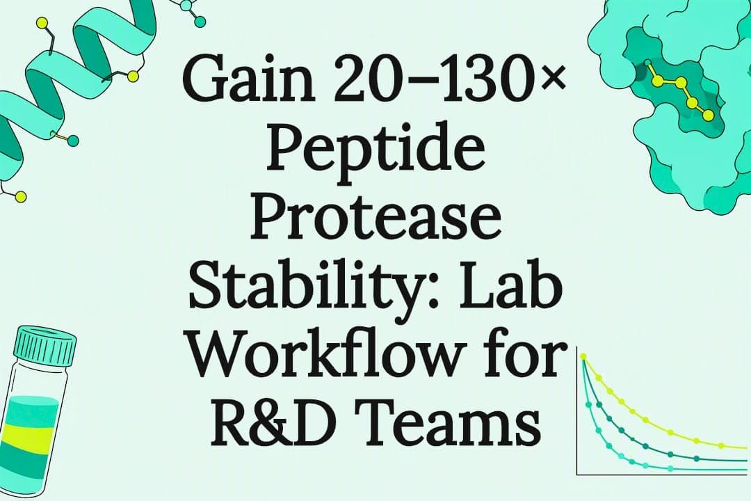 Gain 20–130× Peptide Protease Stability: Lab Workflow for R&D Teams