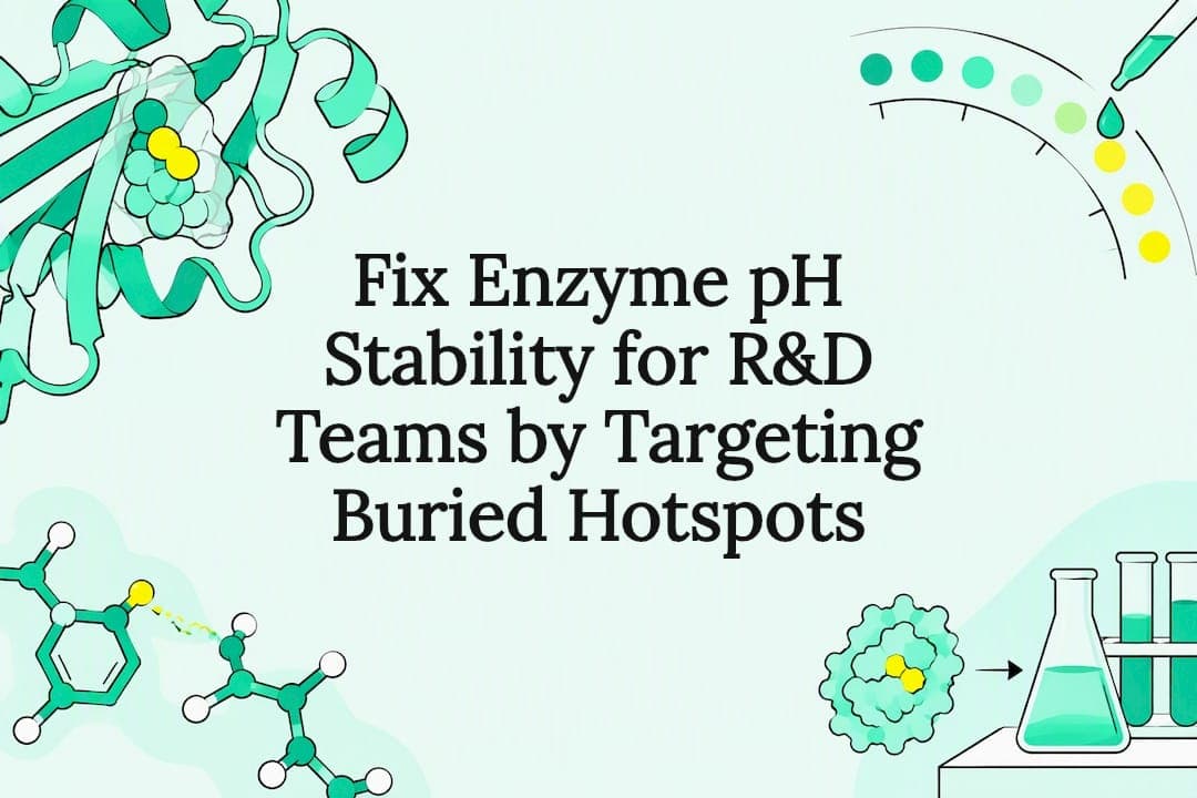 Fix Enzyme pH Stability for R&D Teams by Targeting Buried Hotspots