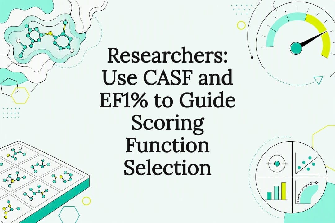 Researchers: Use CASF and EF1% to Guide Scoring Function Selection