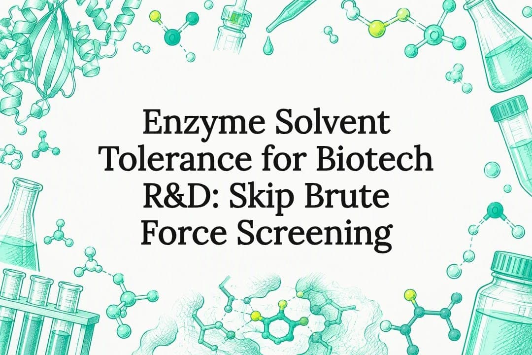 Enzyme Solvent Tolerance for Biotech R&D: Skip Brute Force Screening
